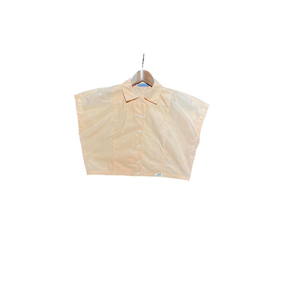 AWESOME 80's Vintage GUESS Peach Crop Top Shirt RARE XS S CALIFORNIA GIRL VIBE - Picture 7 of 11